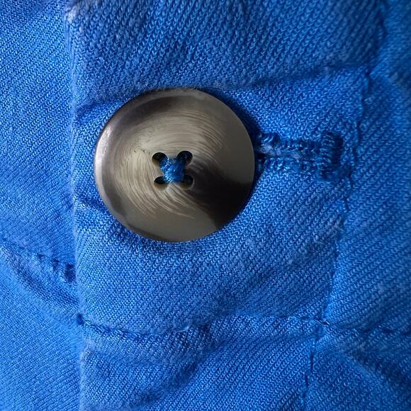 Anthropologie Maeve Pants Womens Size 30 Bright Blue The Collette Linen Wide Leg - Picture 9 of 16